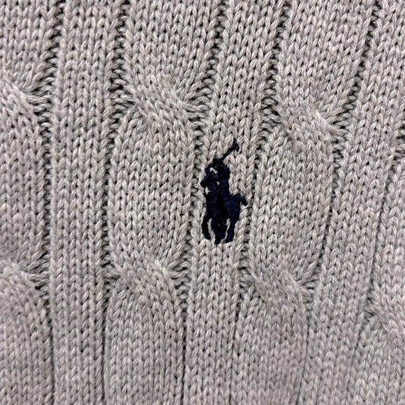 Polo Ralph Lauren| Cable-Knit Cotton Quarter-Zip Sweater - Picture 2 of 9